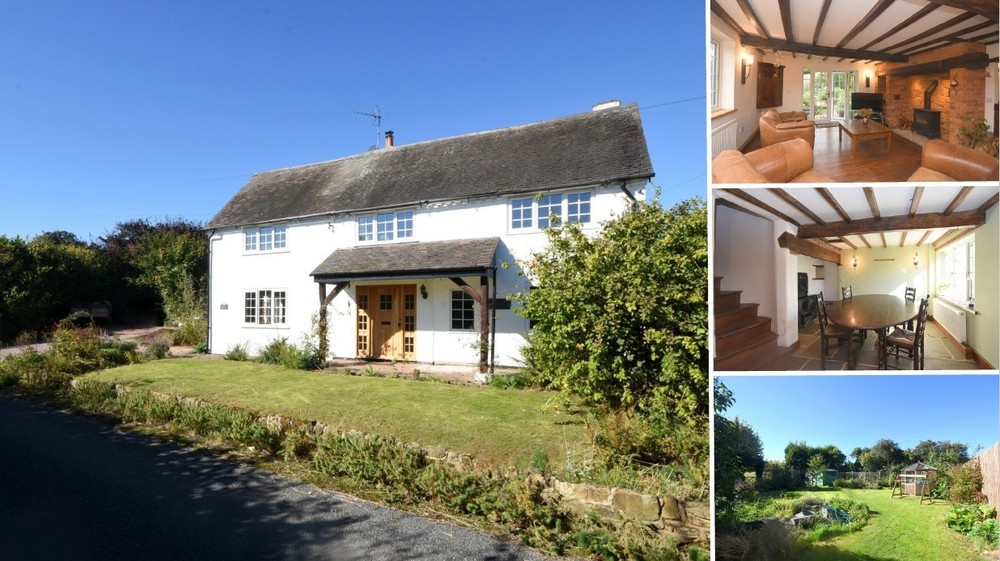 NEW INSTRUCTION - A charming detached cottage with rural views and a generous garden plot