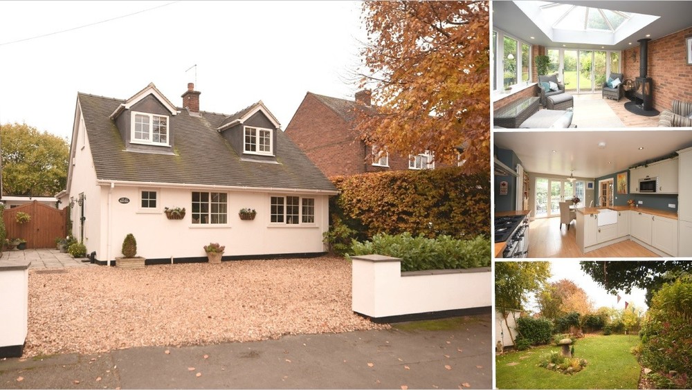 A fully renovated and extended detached dormer bungalow with south facing gardens