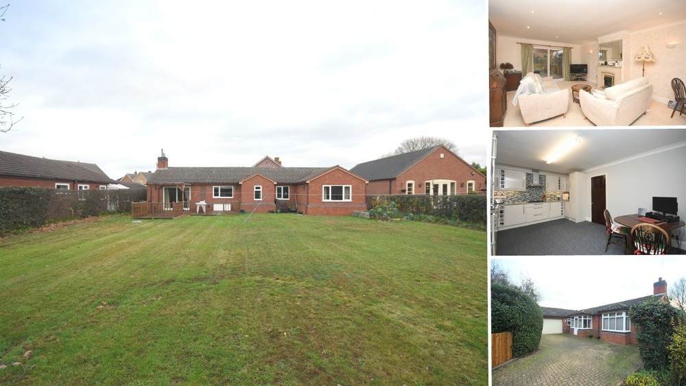 A deceptively spacious detached bungalow with an excellent plot and plenty of scope and flexibility!