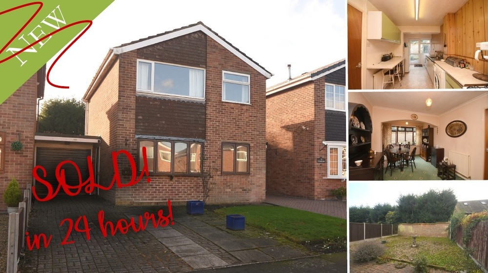 SOLD in 24 HOURS! A link detached home with plenty of potential in Barton under Needwood