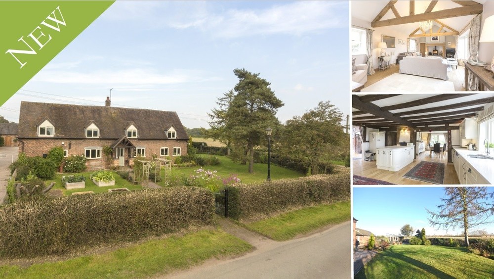 **NEW** A traditional Staffordshire Farmhouse set on the outskirts of Alrewas, showcasing a wealth of immaculate accommodation and a one acre paddock.