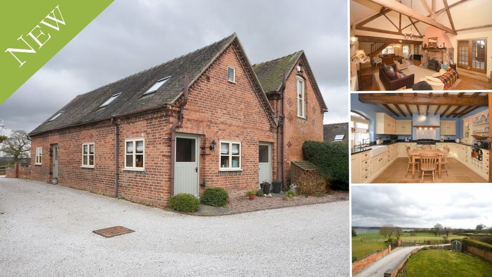 **New to the Market** An imposing barn conversion overlooking the picturesque Blithfield Reservoir