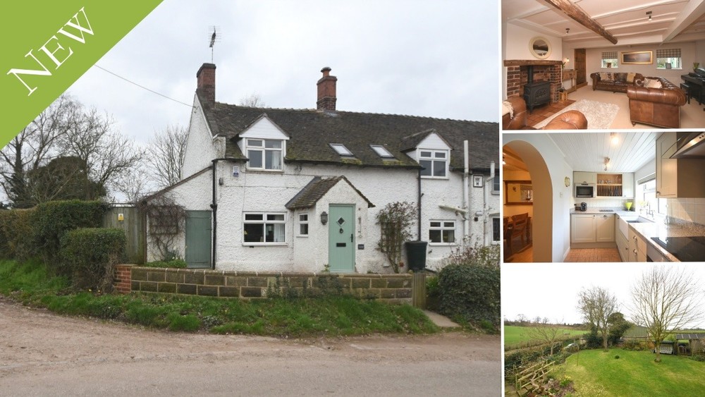 New to the Market - character features, stunning gardens and farmland views close to Sandon Hall