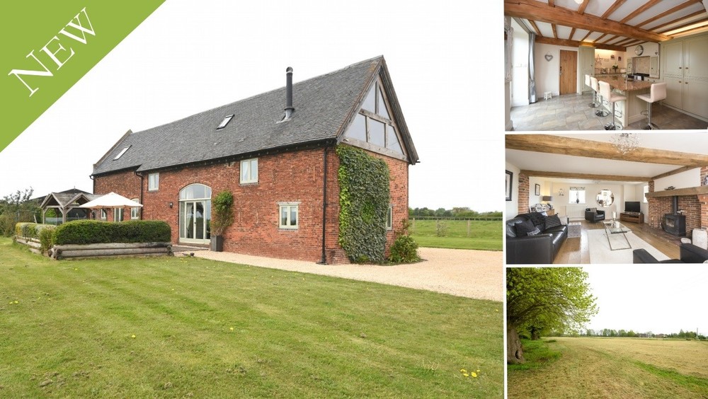 New to the Market - A beautiful and individual detached barn conversion set within the idyllic hamlet of Wychnor... including a 4.3 acre paddock!