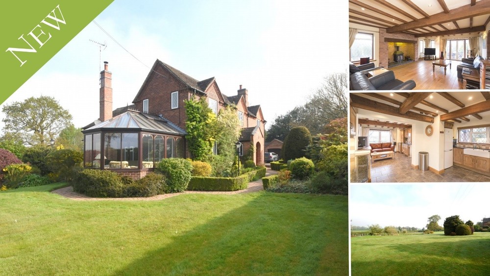 A picturesque location, plenty of space and stunning views in a most convenient spot just outside the rural village of Abbots Bromley