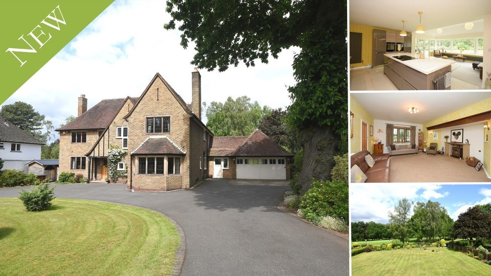 With views over the Moor Hall golf course, this imposing 1930s residence benefits from a wealth of accommodation and recently renovated interiors.