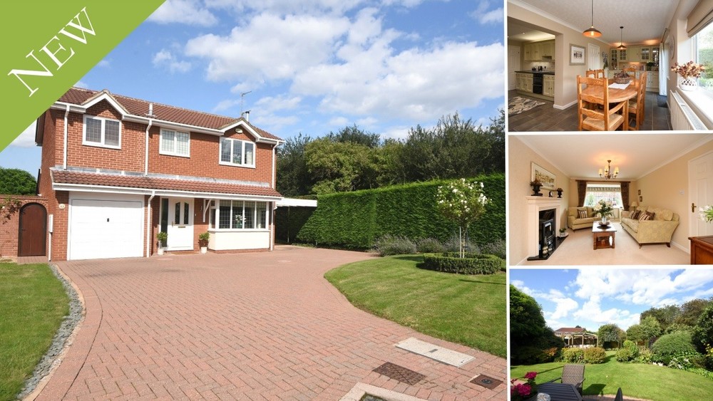 A superb executive detached family home set beside a picturesque Nature Reserve in Stretton