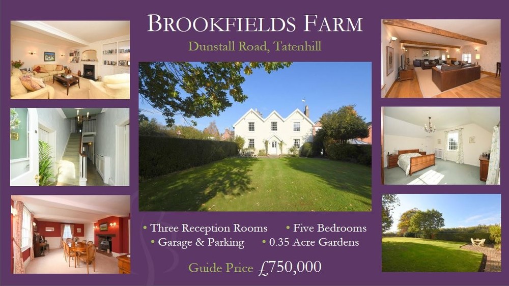 Georgian elegance, stunning gardens and John Taylor Catchment... Our Star Property for the day is Brookfields Farm!