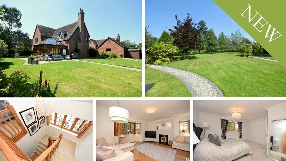 The impressive Barton House is set within an exclusive rural location and enjoys spacious interiors, five bedrooms and a half acre garden plot